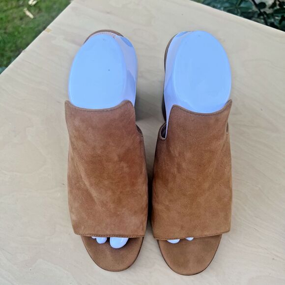 Aldo Legossa Brown Suede Leather Open Toe Mule Size US: 11 - EU: 42.5 - Picture 9 of 13